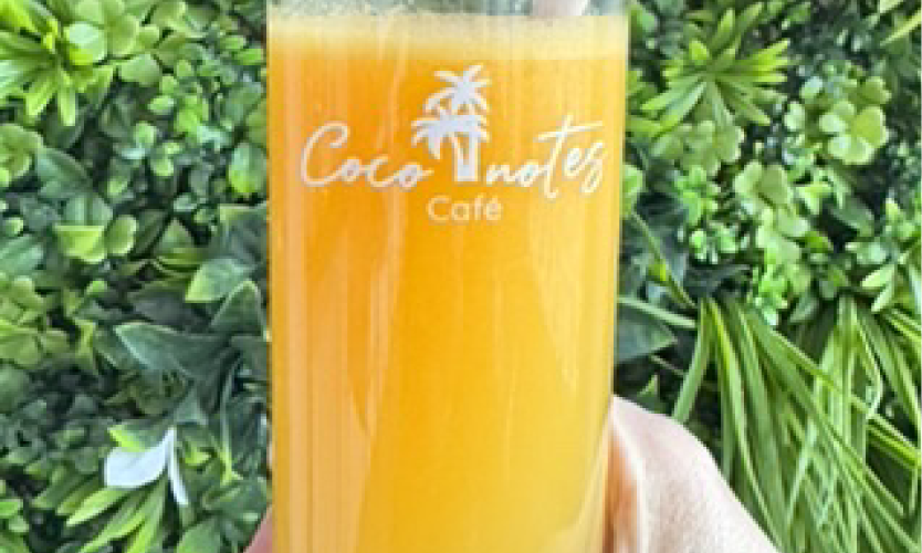 jus d'orange pressée